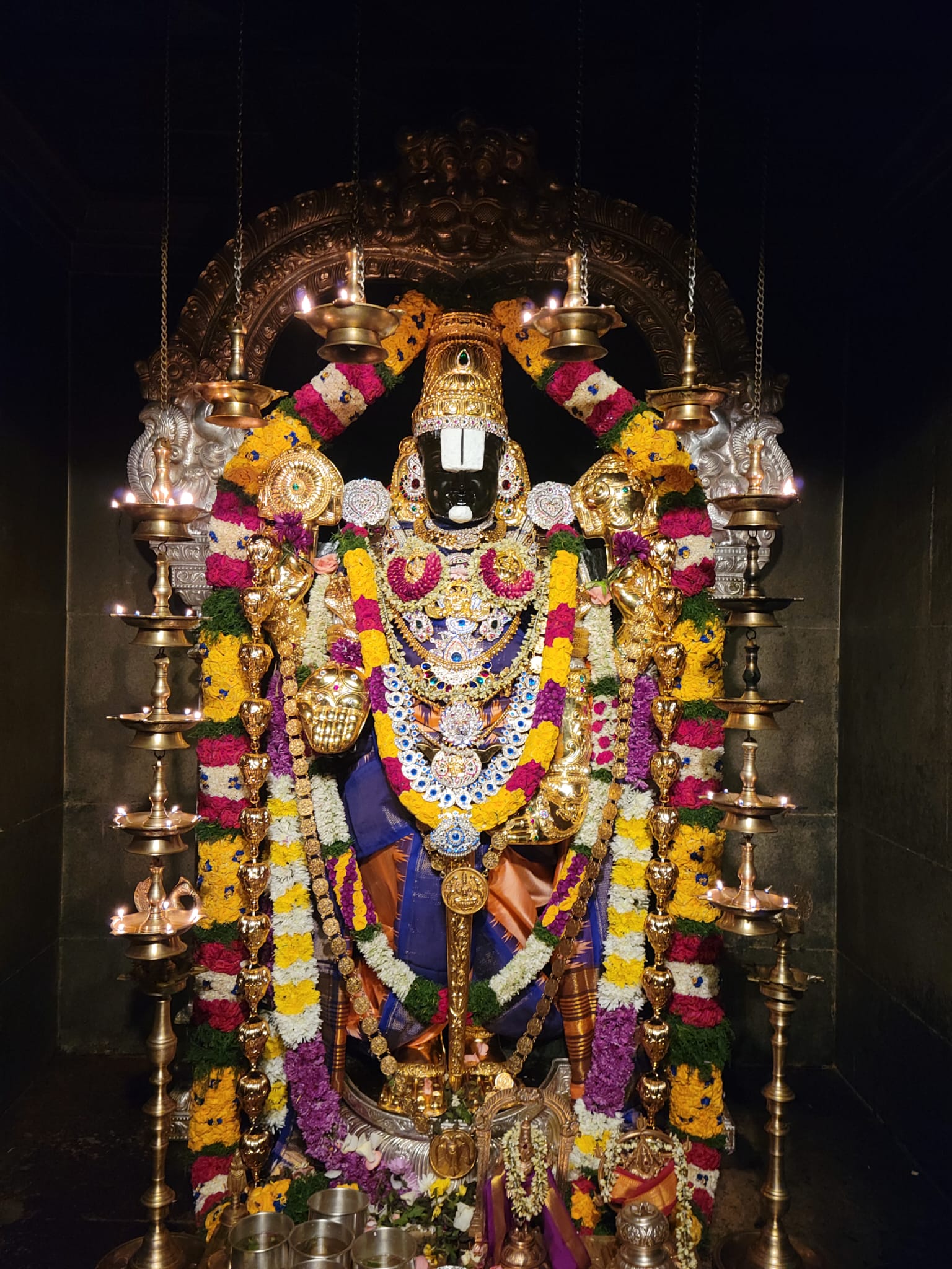 Suvarna Pushpa Archana -Lord Venkateswara